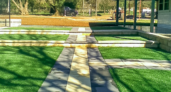 Synthetic Lawn Turf Installation